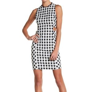 Rag & Bone Checkered Tahoe Cut Out Dress Sz 0